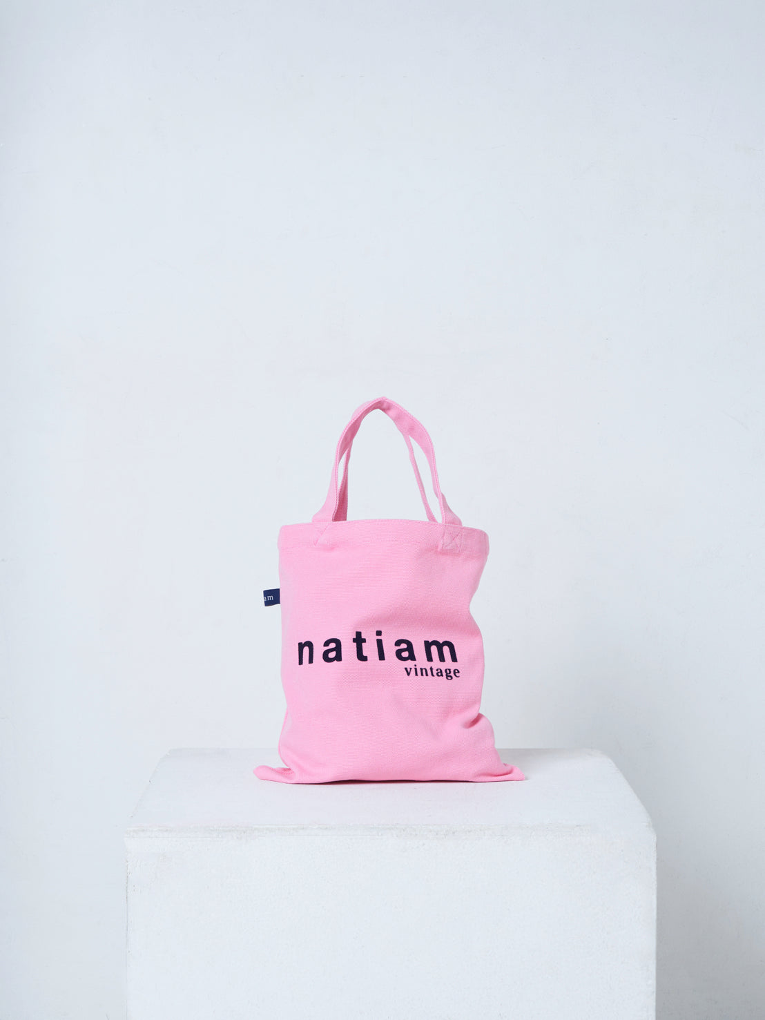 natiam flocky print tote bag(mini)