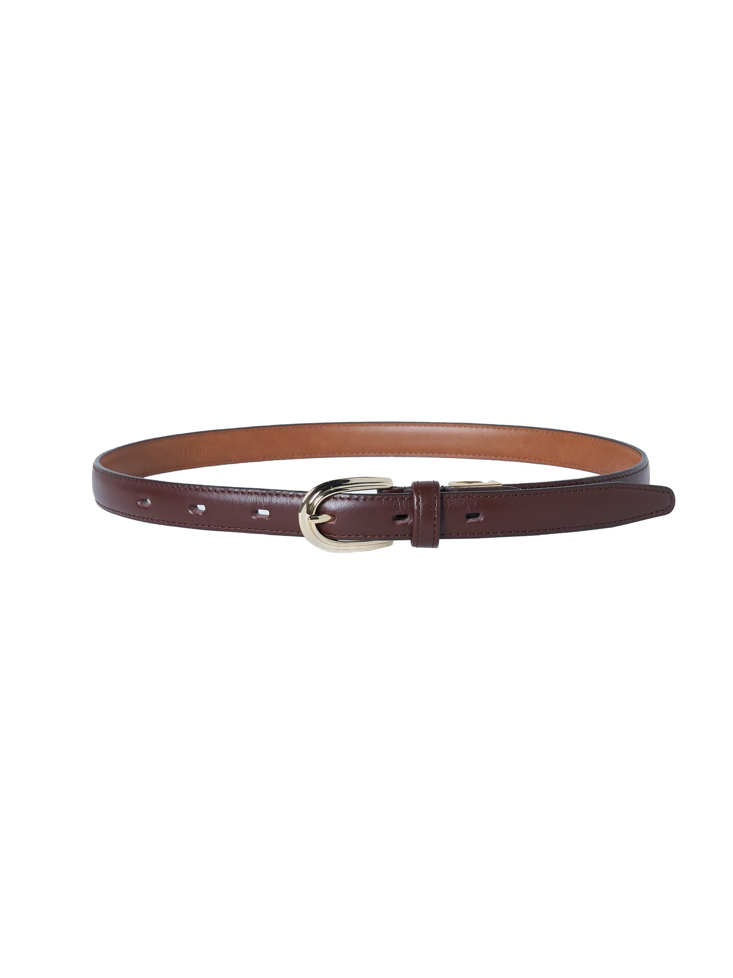 calf leather thin belt