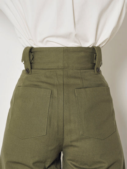 military belt pants