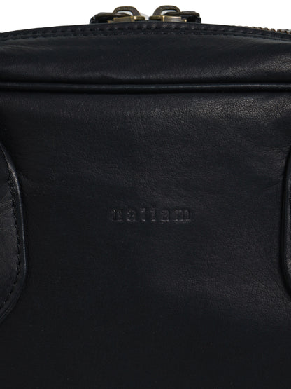 genuine leather boston bag